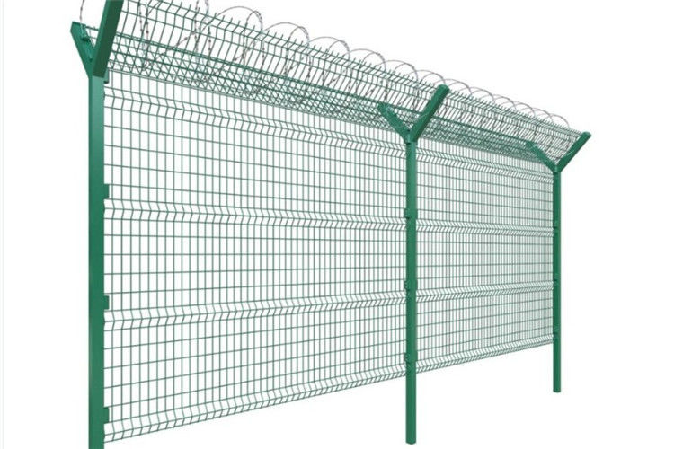 Razor Wire BTO-22 Prison Security Fence/PVC Coated Airport Fencing /High Security Barricade Fencing