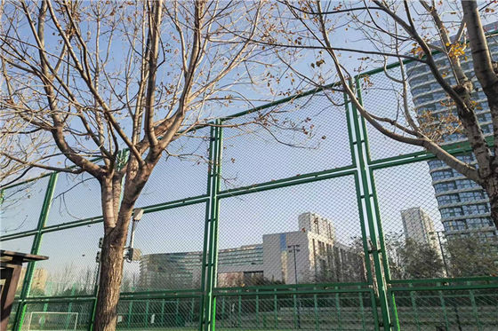 Tennis Court Chain Link Fences 10 Ft High Vinyl Coated Black Or Green Fro Market